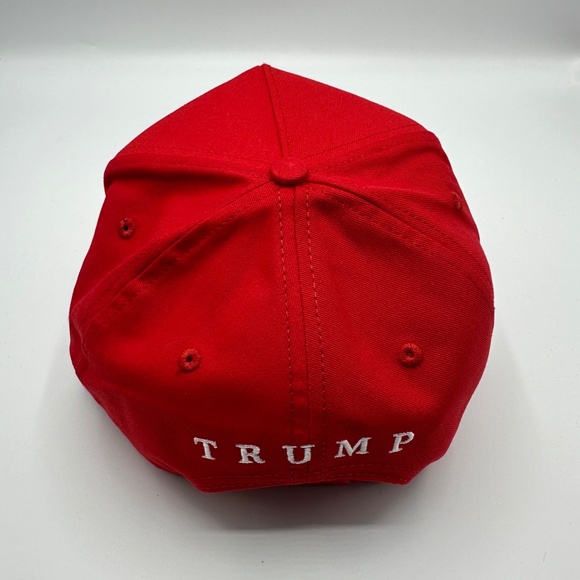 Cali-Fame Trump Make America Great Again Logo Red Trucker Hat Cap One Size - Picture 3 of 8